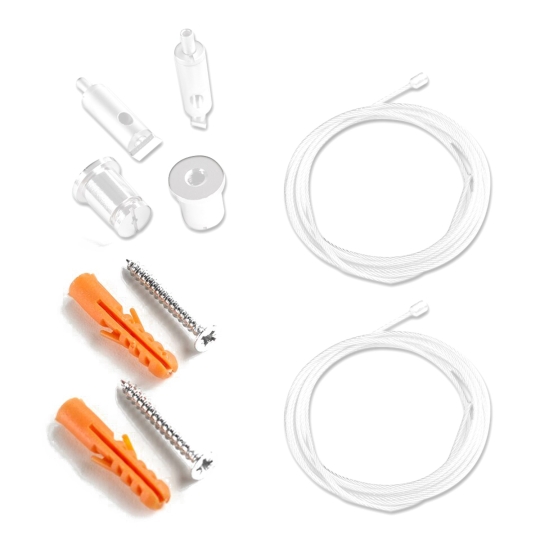 mlight LED cable suspension set of 2, white