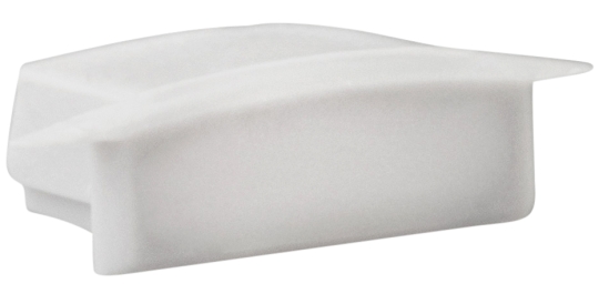 mlight end cap for aluminum profile EB-12F-W, white