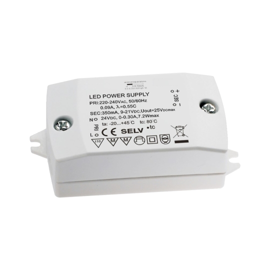 mlight LED converter 6W, 350mA, on/off 1.0 - 7.7W, 350mA, 3.0-22V