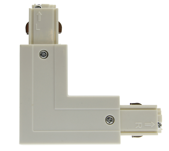 mlight 3-fase L-connector rechts, kleur wit