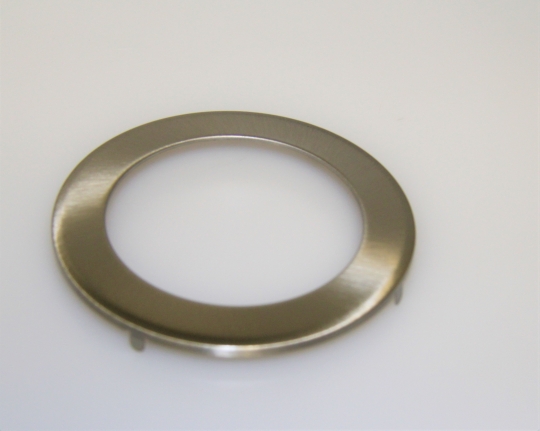 mlight decorative ring chrome matt LED downlight with a Ø of 145mm