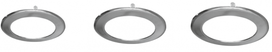 mlight deco ring, mat chroom met een Ø van 300mm