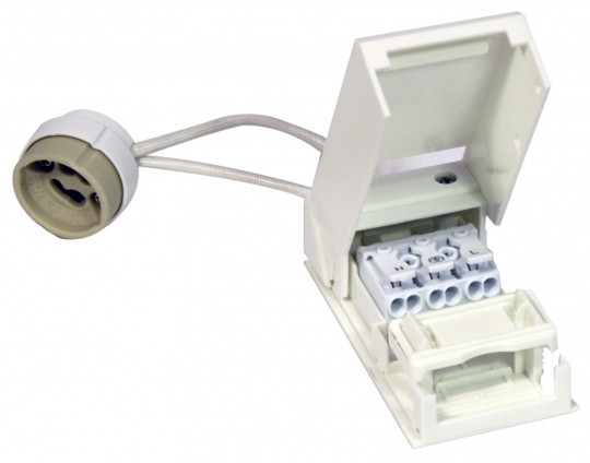 Megaman Lampenfassung GU10 mit 15 cm Kabel und Anschlussbox
