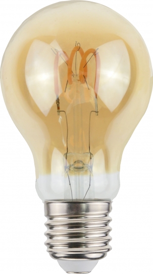 LM Deco LED Vintage Lamp Gebogen Gloeidraad A60 2.5W-125lm-E27/820