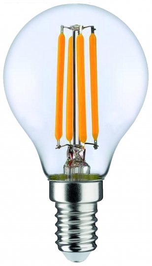 LM LED Leuchtmittel P45 Filament 6,5W-810lm-E14/827 - warmweiß