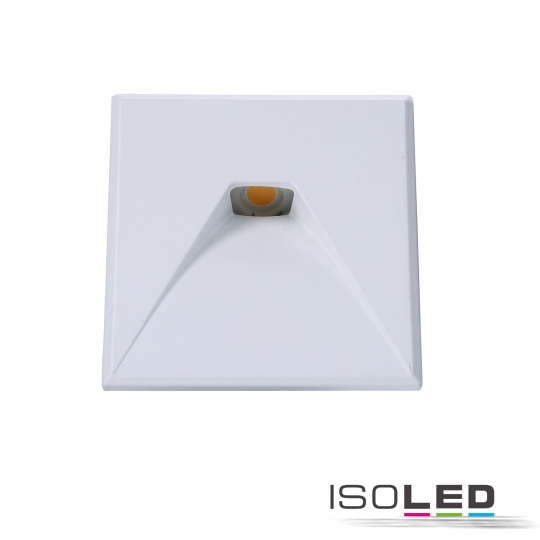 ISOLED Cover aluminium carré 2 blanc pour éclairage d'escalier Sys-Wall68