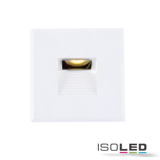 ISOLED Cover Aluminium eckig 3 weiß für Treppenbeleuchtung Sys-Wall68