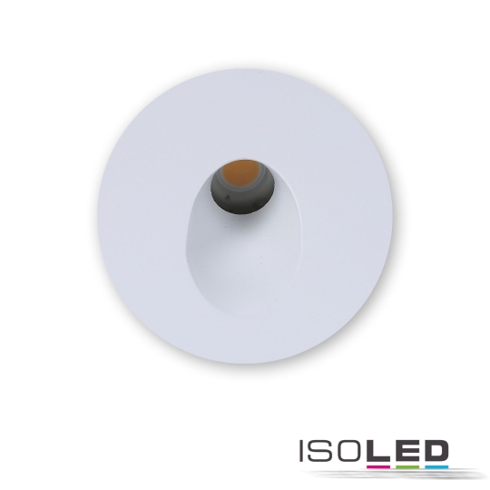 ISOLED deksel aluminium rond 1 wit voor trapverlichting Sys-Wall68
