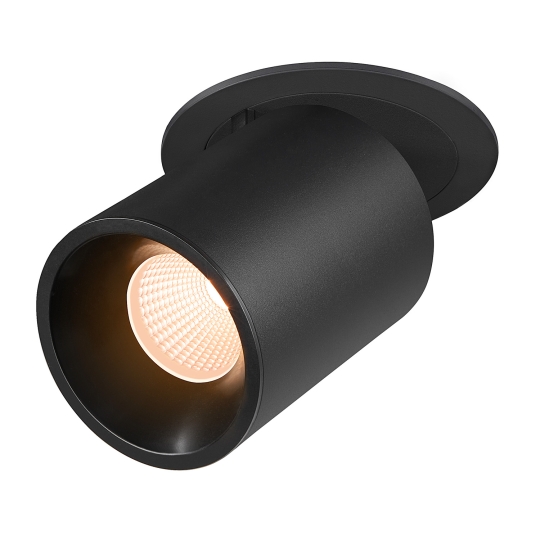 SLV Deckenlampe NUMINOS® PROJECTOR L,  20°, zylindrisch, schwarz - warmweiß (2700K)