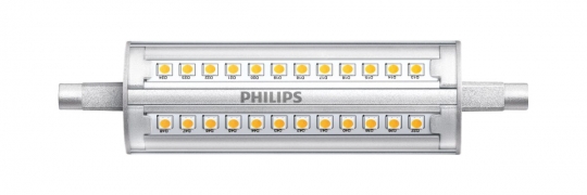 Signify GmbH (Philips) Lampe LED R7S 14W, dim. 118 mm - blanc chaud (3000K)