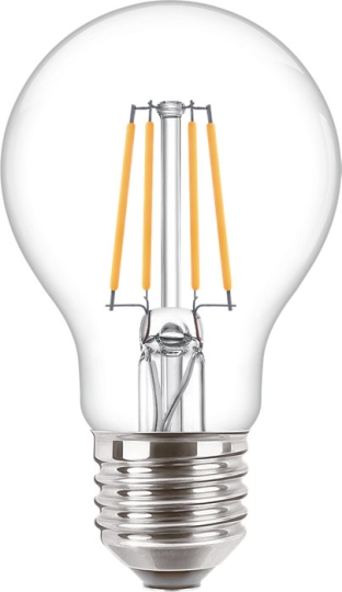 Signify GmbH (Philips) klassiche LED Lampe 4.3W, A60, E27 - warmweiß (3000K)