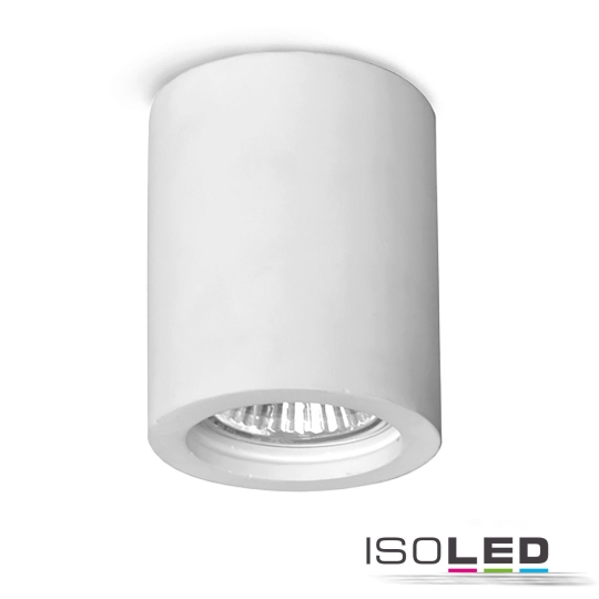 ISOLED plaster ceiling surface mounted light GU10, round