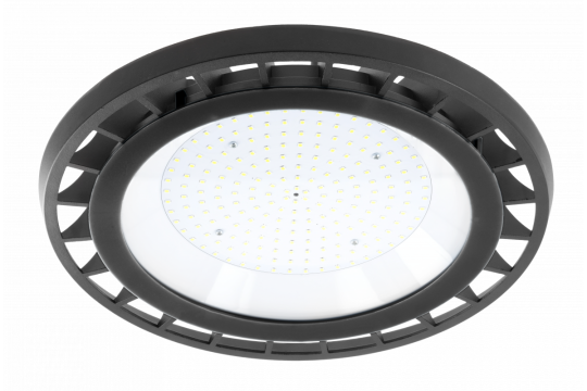 GTV LED spotlight DALLAS for high-bay racking, 100W, IP65, 120°, Ø 255 mm - neutral white (4000K)