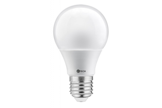 G-TECH LED lamp, energiebesparend, 10W, A60, E27, 200° - neutraal wit (4000K)