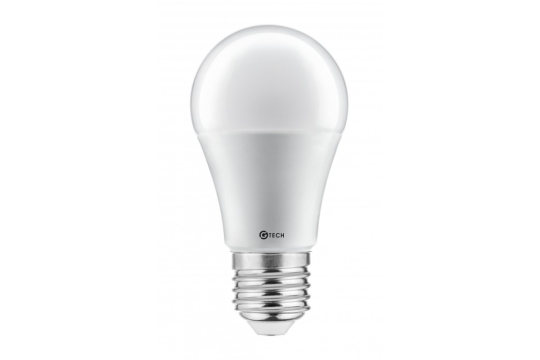 Ampoule LED G-TECH, économie d'énergie, 11.5W, A60, E27, 200° - blanc froid (6500K)