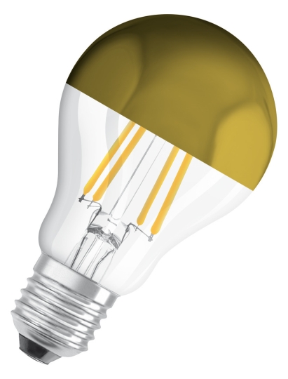 Osram LED-Lampe mit Spiegel-Kolbenkrone - warmweiß