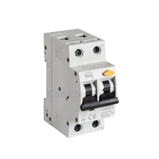 IDEAL TS by Kanlux residual current circuit breaker with overcurrent protection, KRO6-2/C25/30-A