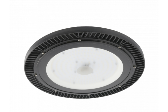 GTV LED spotlight DALLAS for high-bay racking, 150W, IP65, 120°, Ø 296 mm - neutral white (4000K)