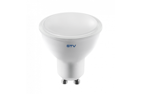 GTV GU10 LED bulb 7W, 120°, dim. - neutral white (4000K)