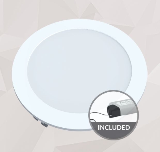 LFI LED Panel round Ø 300mm, 24W - cool white