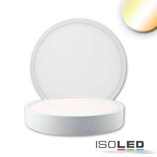 ISOLED LED Deckenlampe PRO rund, weiß, 15W, 170mm, ColorSwitch, dim.