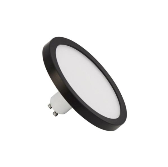 LM LED Diffuseur GX53 noir Ø 110mm 7W - blanc chaud/blanc neutre