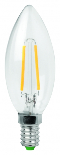 Megaman ampoule LED bougie filament-E14-2.1W-250lm/827 - blanc chaud