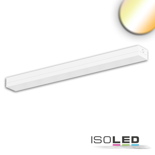 ISOLED LED linear luminaire glare reduced white, 120cm 38W, Colorswitch, dim.
