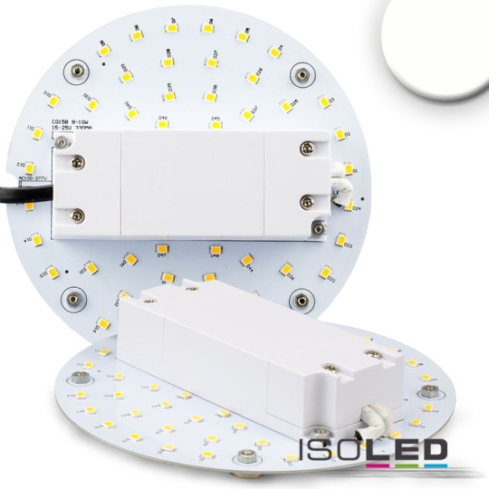 ISOLED LED Umrüstplatine 130mm, 9W, mit Magnet - neutralweiß