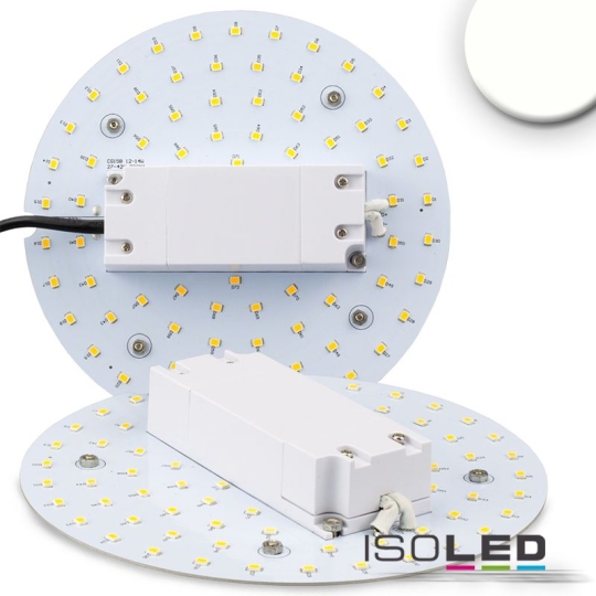 ISOLED LED platine de conversion 160mm, 12W, avec aimant - blanc neutre