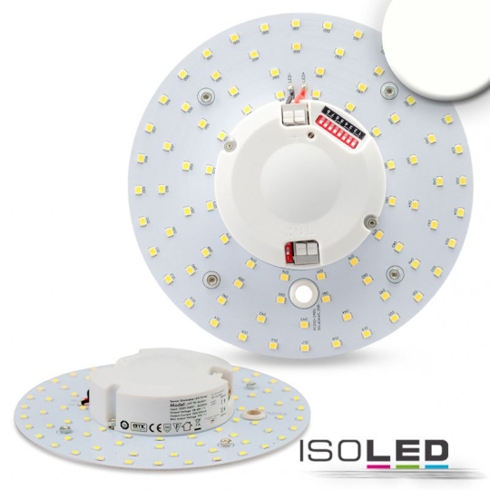 ISOLED LED Umrüstplatine 160mm, 14W, mit Magnet u. Bewegungss. - neutralweiß