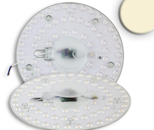 ISOLED LED platine de conversion 230mm, 24W, avec aimant de maintien - blanc chaud