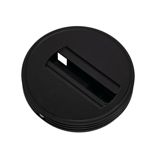 SLV Deckenrosette für Hochvolt 1Phasen-Aufbauschiene, schwarz