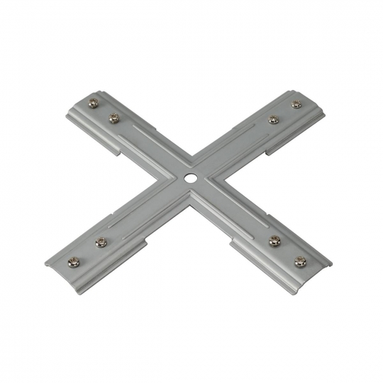 SLV stabiliser X-connector for 1-phase track, matt nickel