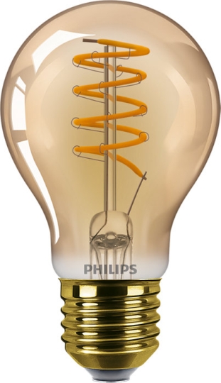 Signify GmbH (Philips) Vintage Incandescent Lamp 4-25W E27 A60 Gold