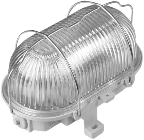 mlight LED ovale kelderlamp, E27 - zonder gloeilamp