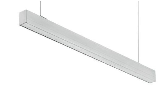 mlight LED-lijnverlichting CONFERENCE II WS, 48W, 60°, UGR 16, wit/chroom - CCT schakelaar