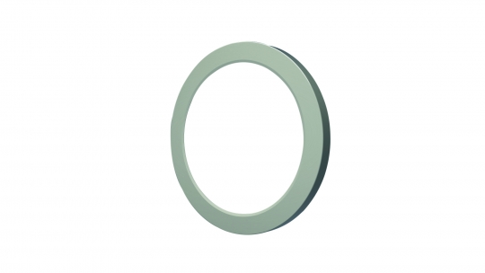 Megatron PANO decoratieve ring van geborsteld staal voor MT76110
