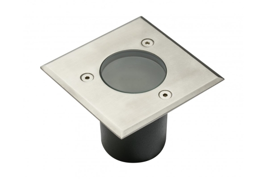 LED Bodeneinbaustrahler ALFA-K-MINI, GU10, 10W, IP67 - Edelstahloptik (ohne Leuchtmittel)