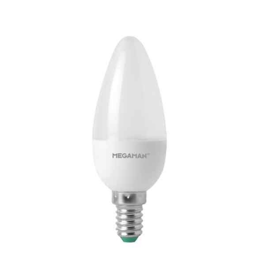 Megaman LED candle lamp dim. E14, 3.8W - warm white