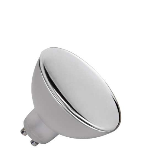 LM LED Ampoule miroir de tête chrome 5W-GU10/827 - blanc chaud