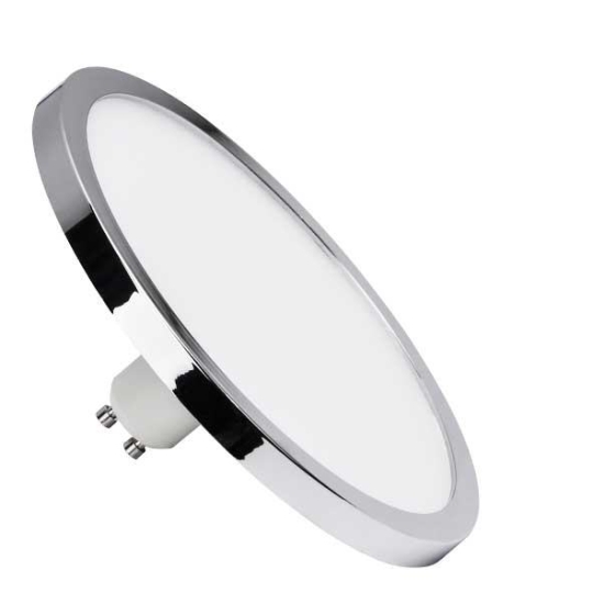LM LED bulb diffuser chrome 145mm 9W-GU10/827-40 - warm white