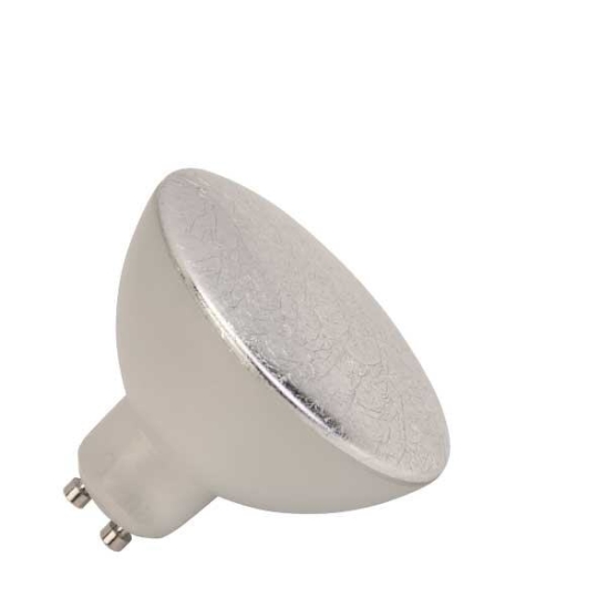 LM LED ampoule tête miroir feuille d'argent 5W-GU10/827 - blanc chaud