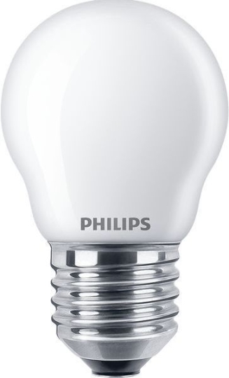 Signify GmbH (Philips) LED Lampe 4.3W, E27, P45 - warmweiß (2700K)