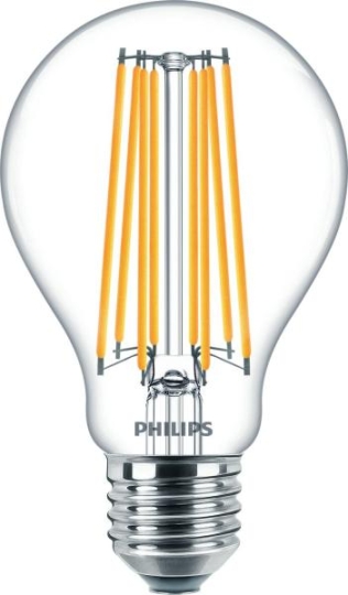 Signify GmbH (Philips) classic LED lamp 10W, A60, E27 - warm white (2700K)