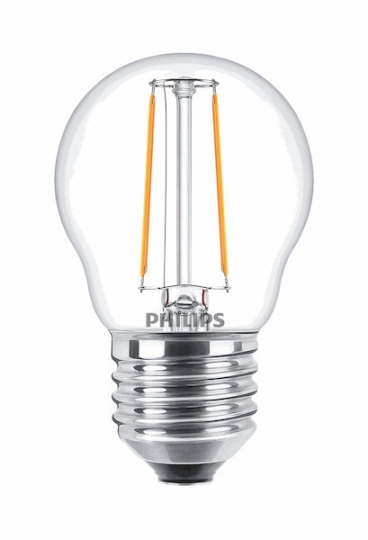 Signify GmbH (Philips) LED lamp 2W, P45, E27 - warm white (2700K)