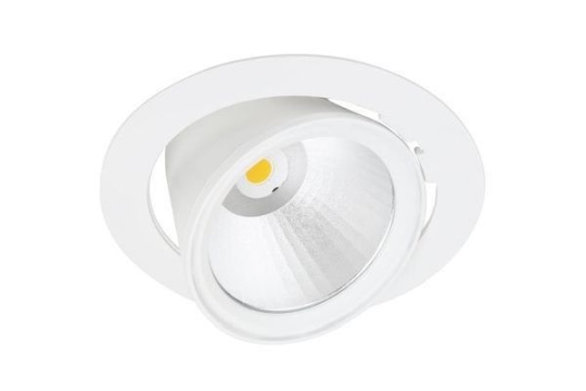 LIVAL LED recessed luminaire Lean DL white, 34W 930 2900lm 30°.