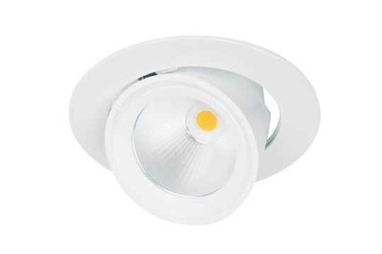 LIVAL LED recessed luminaire Mini Lean DL white, 25W 930 2300lm 55°.