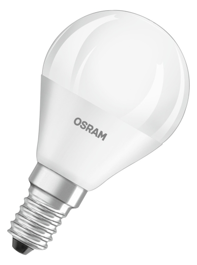 Ledvance LED Lampe P CLAS P40 FR 4.9W, E14 - warmweiß (2700K)