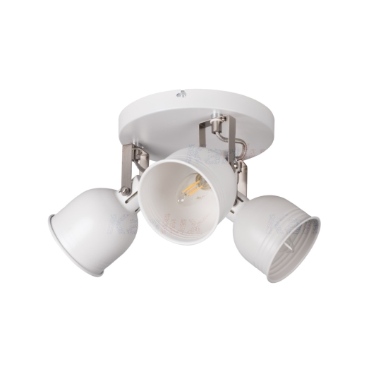 Kanlux Retro Wandlampe DERATO 3-flammig 3x8W, E14 - weiß (ohne Leuchtmittel)